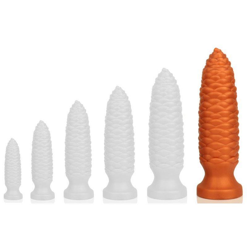 TheAssGasm Plug long Pine XXL 28 x 8 cm Orange